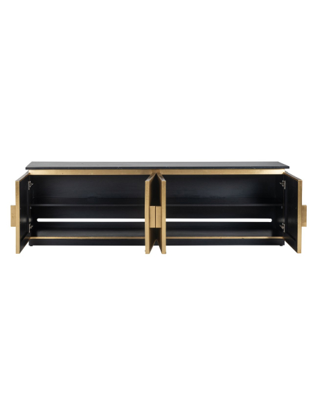 Ironville gold 4-door TV unit