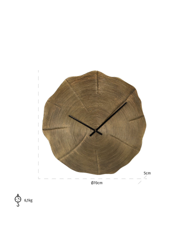 Alien gold Clock