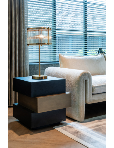 Cambon dark coffee side table