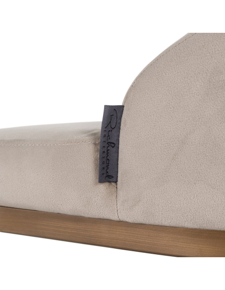 Sgabello da bar Bolton in velluto kaki oro spazzolato ignifugo (Set di 2)