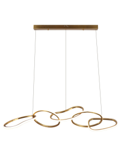 Lampadario Flyn oro spazzolato