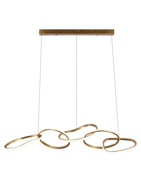 Lámpara colgante Flyn brushed gold
