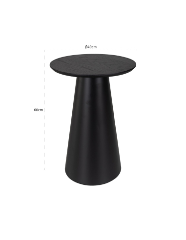 Jazz black side table