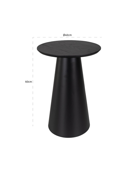 Jazz black side table