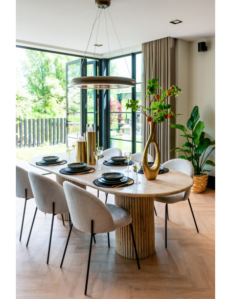 Cadeira de sala de jantar Alyssa cream fusion (Conjunto de 2)