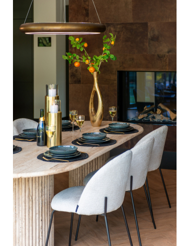 Cadeira de sala de jantar Alyssa cream fusion (Conjunto de 2)