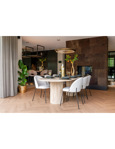 Alyssa cream fusion dining chair (Set of 2)