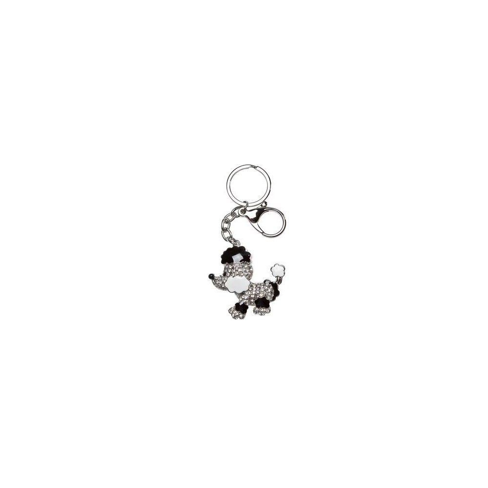 Strass Hundekenner Keychain Kare design - 1