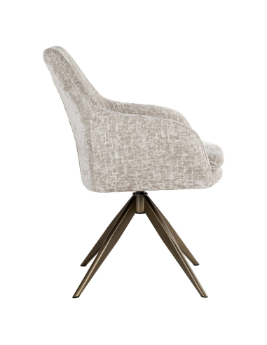 Silla de comedor Lisonne pearl island giratoria