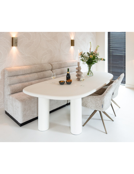 Lisonne pearl island swivel dining chair