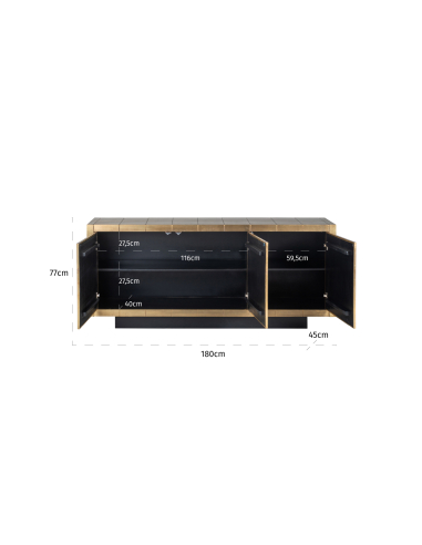 Buffet Collada brushed gold
