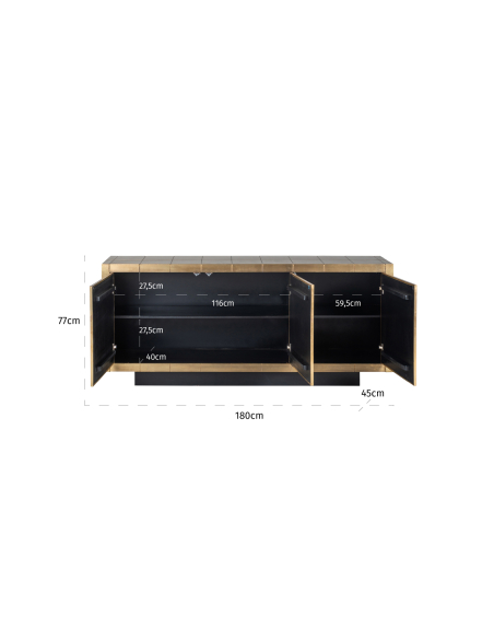 Buffet Collada brushed gold