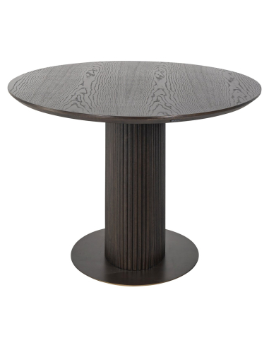 Luxor brown oval dining table 300