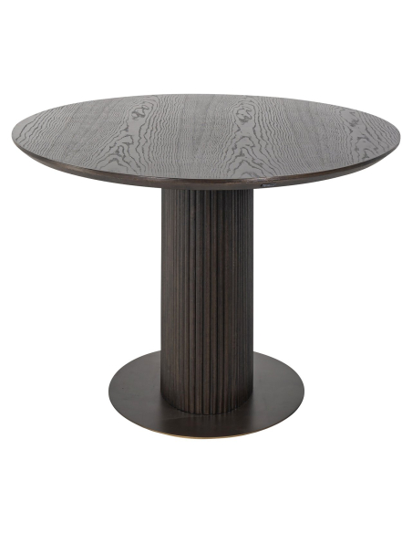 Luxor brown oval dining table 300