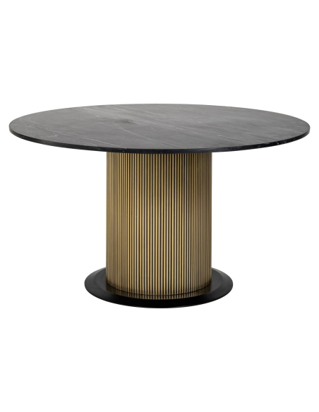 Ironville gold dining table 140Ø