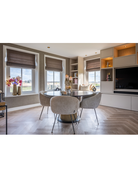 Eettafel Ironville gold 140Ø