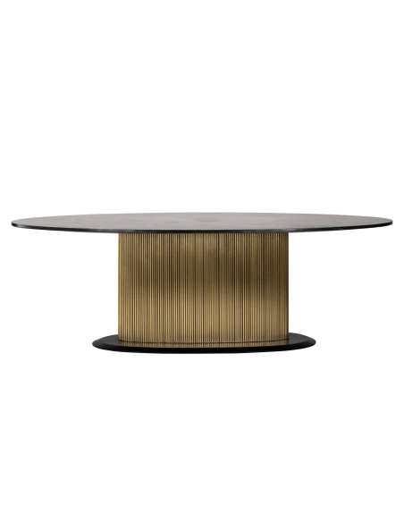 Esstisch Ironville gold oval 235