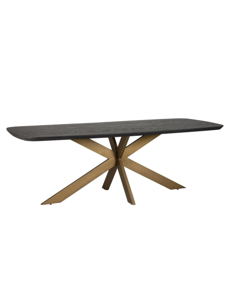 Cambon dark coffee danish oval 280 dining table