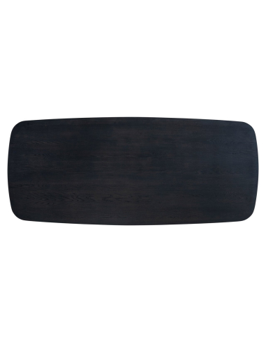 Mesa de jantar Cambon dark coffee oval dinamarquesa 280