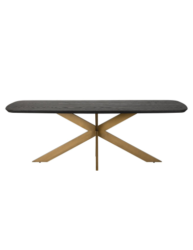 Cambon dark coffee danish oval 280 dining table