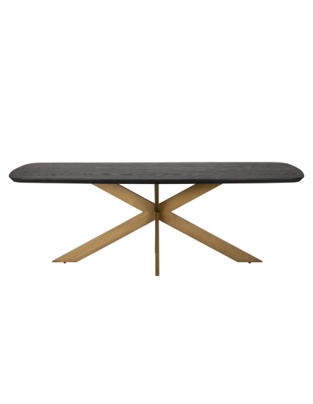 Mesa de jantar Cambon dark coffee oval dinamarquesa 280