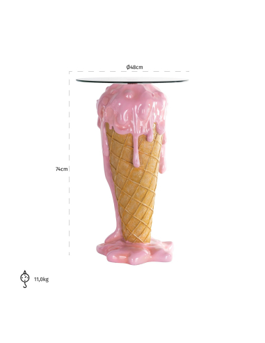 Table d'appoint Ice pink