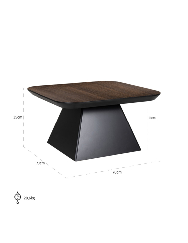 Table basse Bonvoy brown