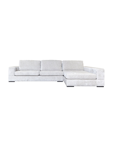 Sofá Pasha pearl island de 3 plazas + chaise longue derecha totalmente tapizado