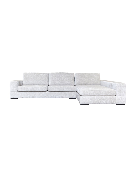 Divano Pasha pearl island 3 posti + chaise longue destra completamente rivestito