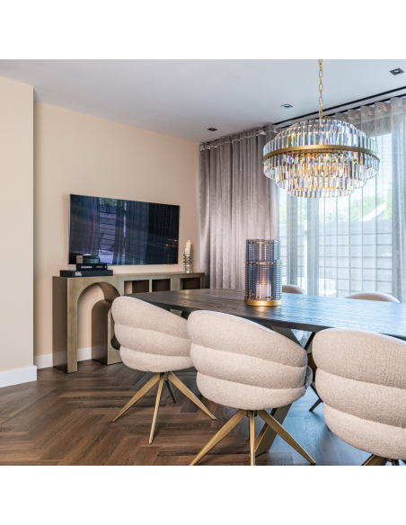 Kroonluchter Desire geborsteld goud medium