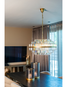 Desire chandelier brushed gold medium 2