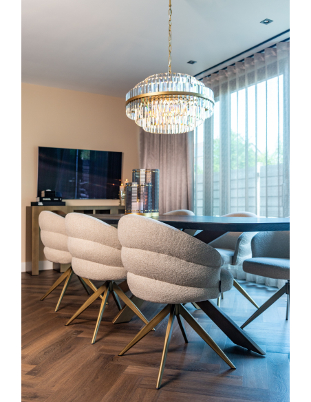 Kroonluchter Desire geborsteld goud medium