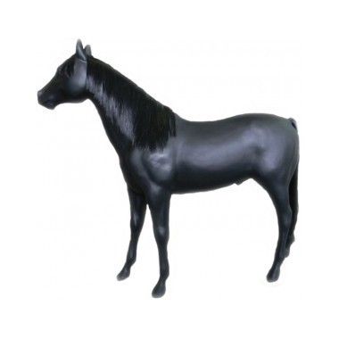 Statue Horse Black Matteur Life By-Rod - 1