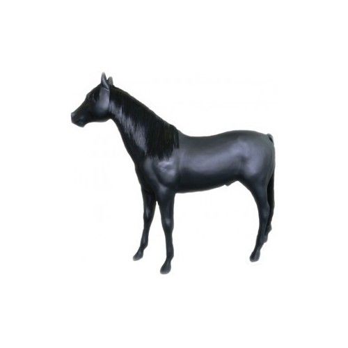 Statue Horse Black Matteur Life By-Rod - 1