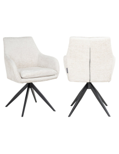 Eetkamerstoel Lisonne cream fusion swivel