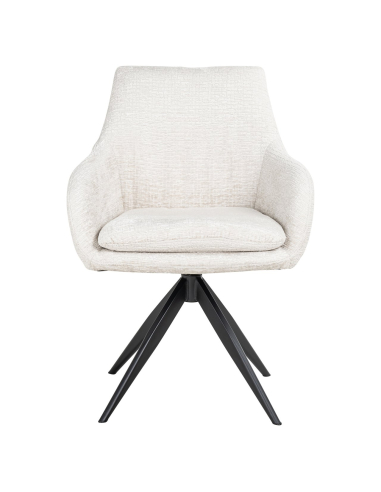 Eetkamerstoel Lisonne cream fusion swivel