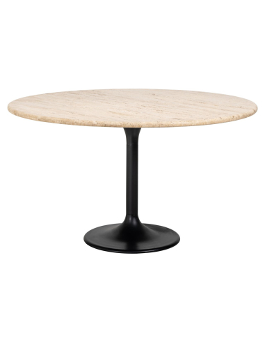 Hampton black dining table 140Ø
