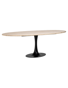 Eettafel Hampton black ovaal 230