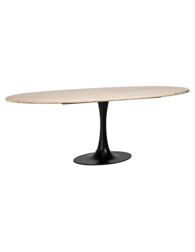 Tavolo da pranzo Hampton black ovale 230