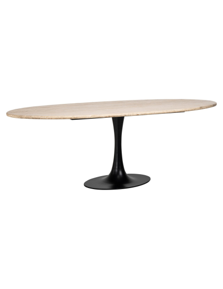 Esstisch Hampton black oval 230