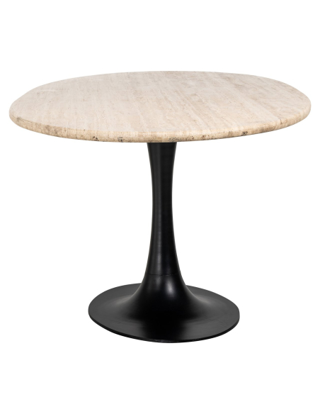 Hampton black oval dining table 230