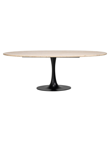 Esstisch Hampton black oval 230