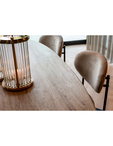 Esstisch Hampton black oval 230