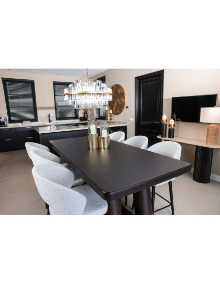 Consola Hampton marrón oscuro
