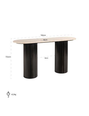 Hampton dark brown console