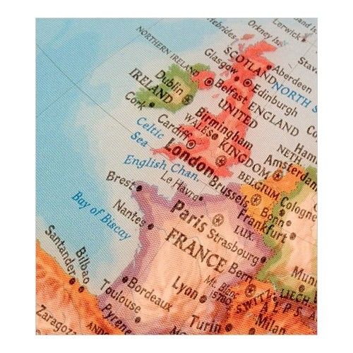 Luminous Land Globe Neon Classic na Base