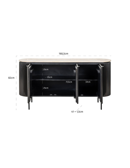 Hampton sideboard dark brown