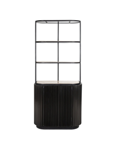 Armario de almacenamiento Hampton dark brown