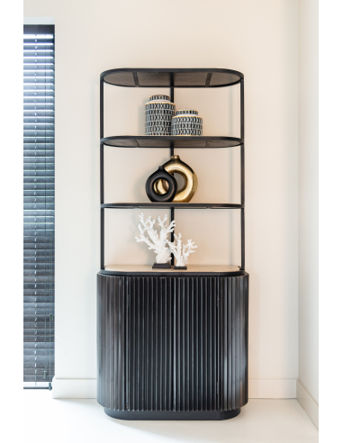 Armario de almacenamiento Hampton dark brown