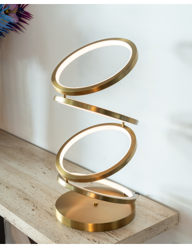 Tischlampe Jaimin brushed gold